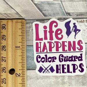 🌀10/$10🌀 Color Guard Reusable Waterproof Vinyl Sticker Decal